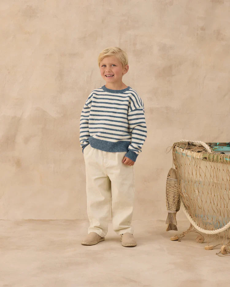Aspen Sweater | Maritime Stripe | Rylee & Cru