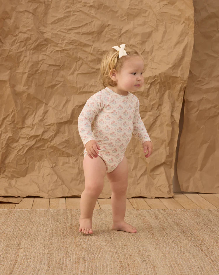 Delphine Rashguard One-Piece |  Blossom | Rylee & Cru