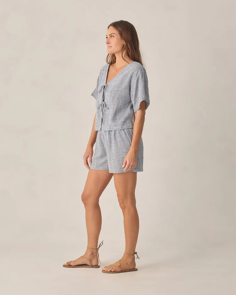Ladies Juniper Set | Marine Gingham | Rylee & Cru
