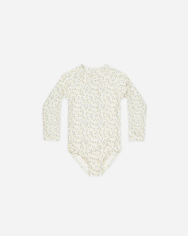 Delphine Rashguard One-Piece | Lemons | Rylee & Cru