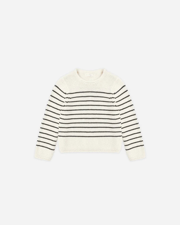 Jacques Sweater | Black Stripe | Rylee & Cru