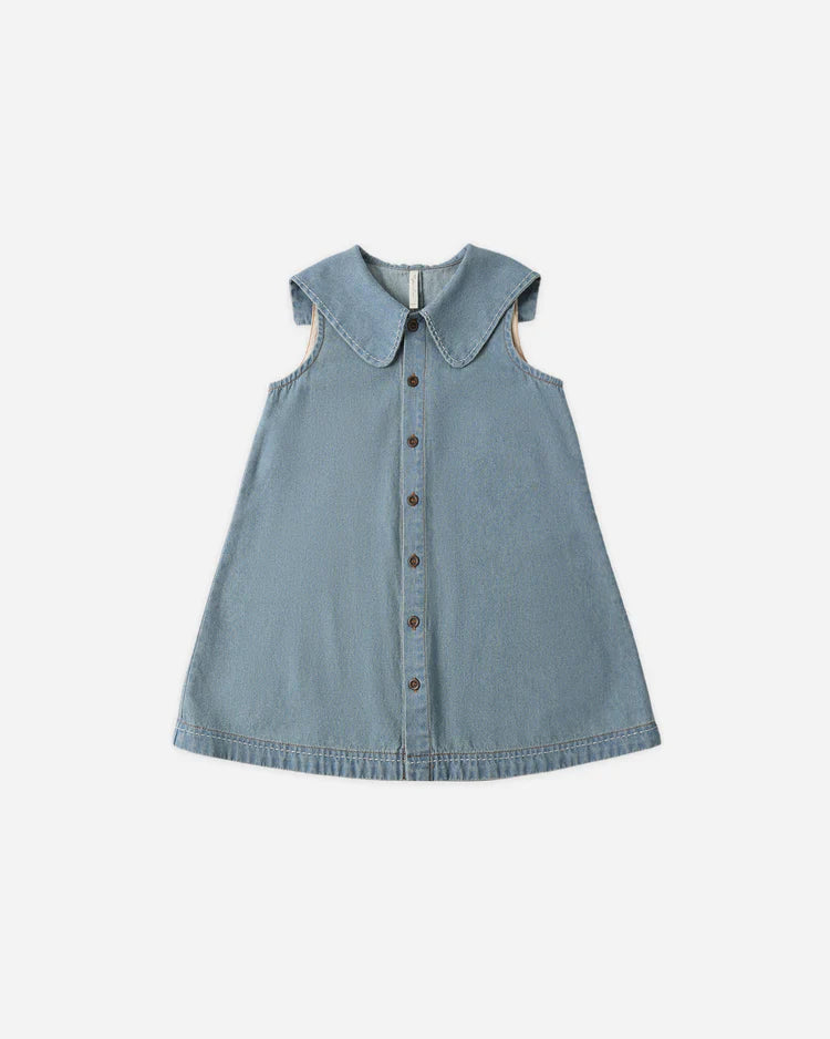 Adria Dress | Washed Blue | Rylee & Cru