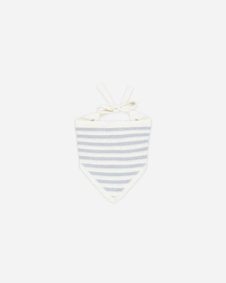 Crochet Scarf Headband | Light Blue Stripe | Rylee & Cru