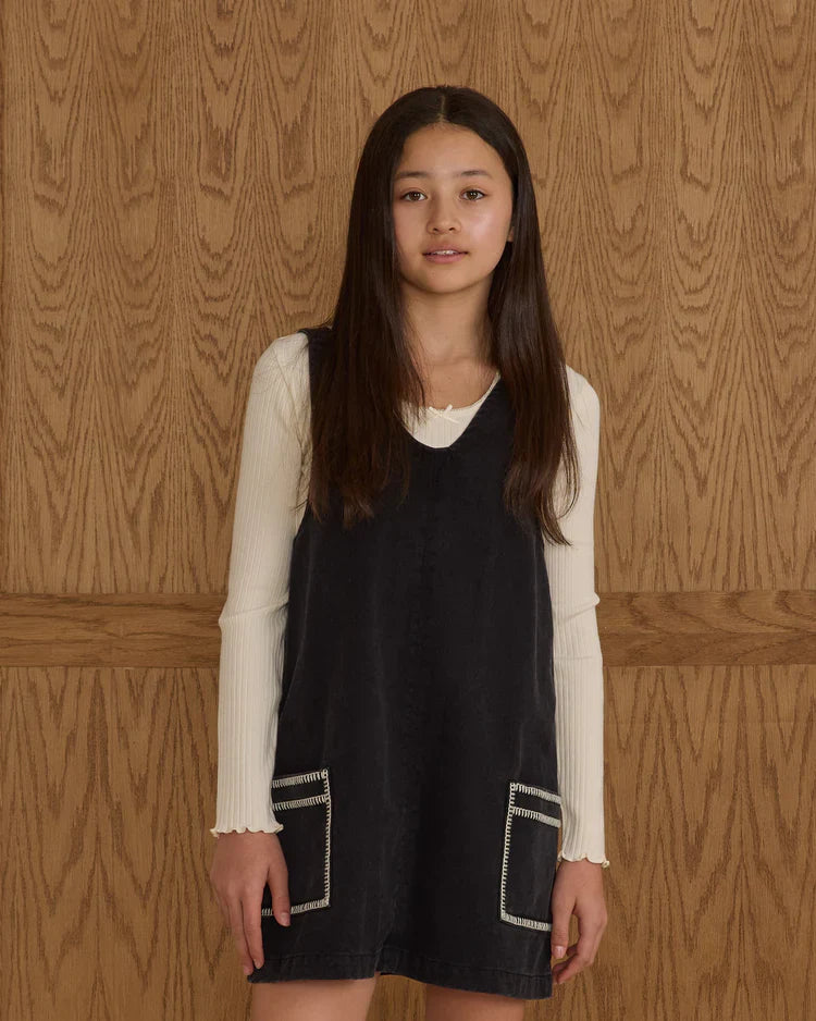 Teen Ribbed Long Sleeve | Ivory | Rylee & Cru