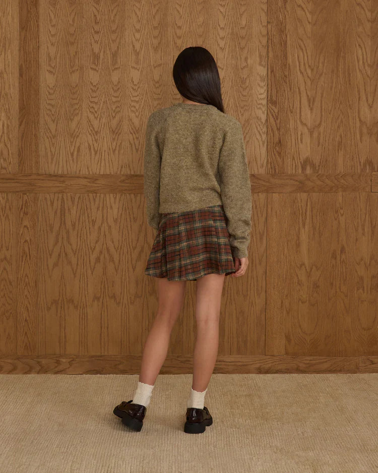Teen Pleated Skirt | Holiday Plaid | Rylee & Cru