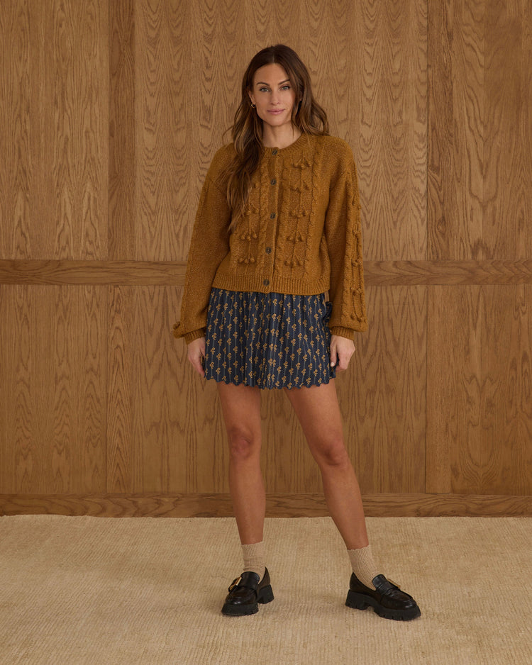 Ladies Bobble Cardigan | Golden | Rylee & Cru