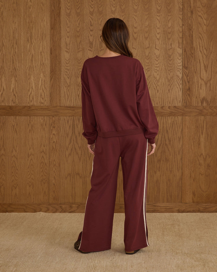Teen Track Pant | Burgundy | Rylee & Cru