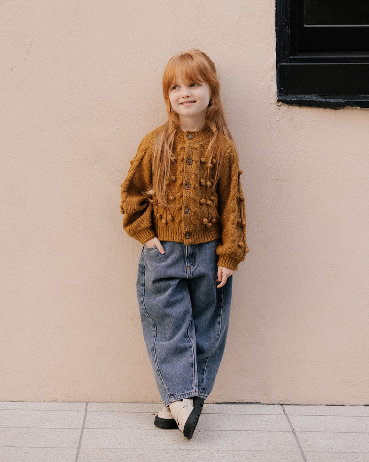 Bobble Cardigan | Golden | Rylee & Cru