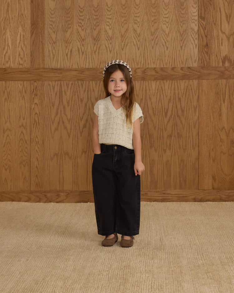 Straight Leg Pant | Washed Black | Rylee & Cru