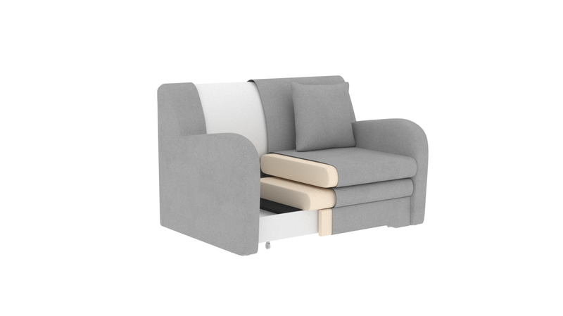 Ario Condo Style 2 Seater Storage Sleeper Sofa - Green