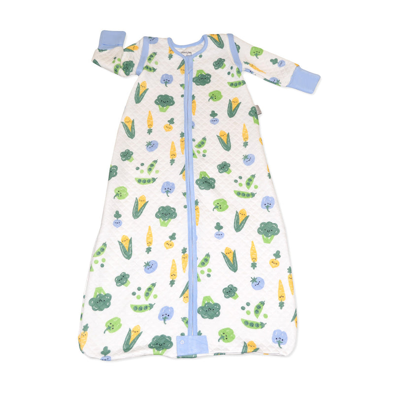 Bamboo Classic Sleeping Sack w/Detachable Sleeves 1 TOG(Farmers Market Print)