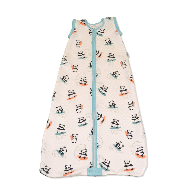 Bamboo Classic Sleeping Sack w/Detachable Sleeves 1 TOG(Surfs Up Panda Print)