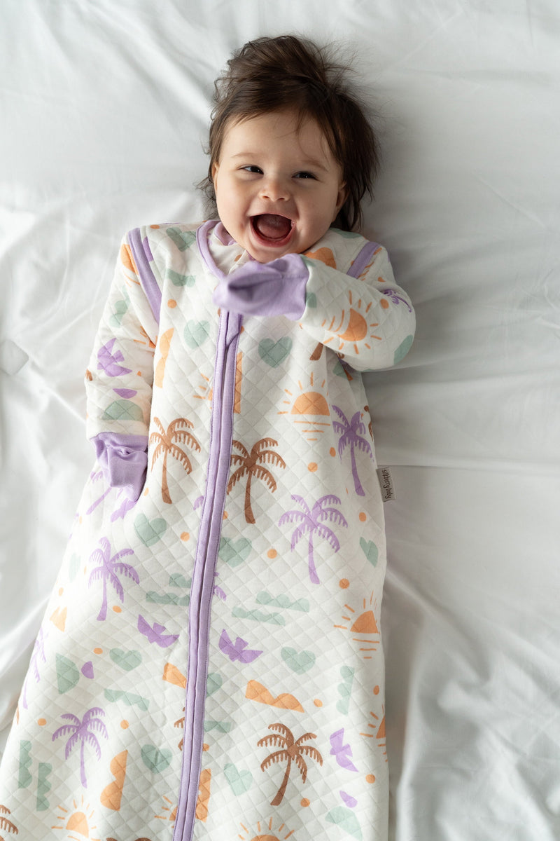 Bamboo Classic Sleeping Sack w/Detachable Sleeves 1 TOG(Boho Surf Print)