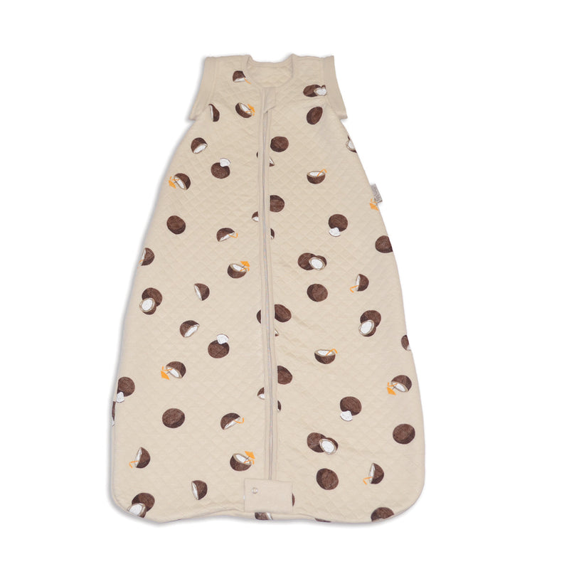 Bamboo Classic Sleeping Sack w/Detachable Sleeves 1 TOG(Coconut Print)