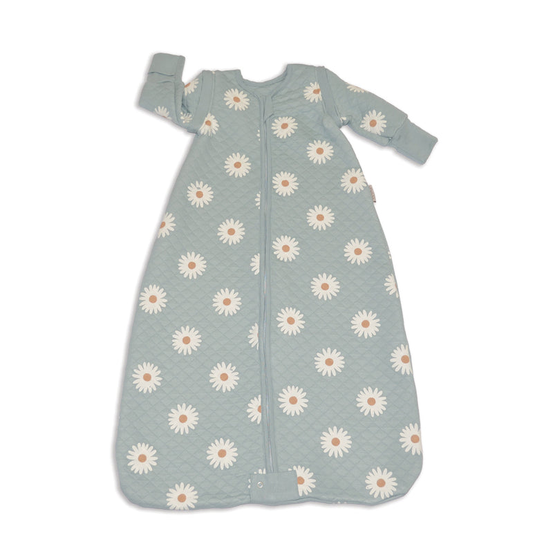 Bamboo Classic Sleeping Sack w/Detachable Sleeves 1 TOG(Daisy Print)