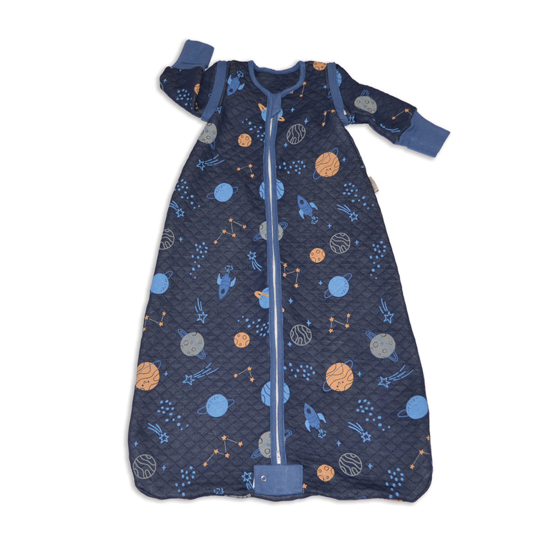 Bamboo Classic Sleeping Sack w/Detachable Sleeves 1 TOG(Lost in Space Print)