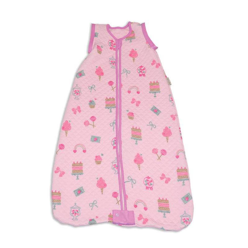 Bamboo Classic Sleeping Sack w/Detachable Sleeves 1 TOG(Sweet Shop Print)