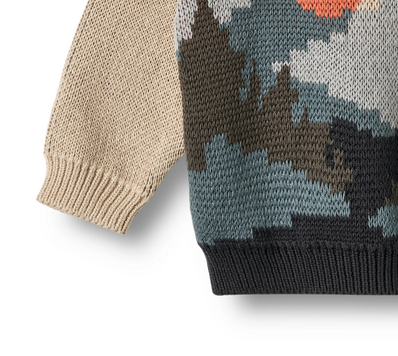 Jaquard Pullover William | Warm Sand | Wheat Clothing