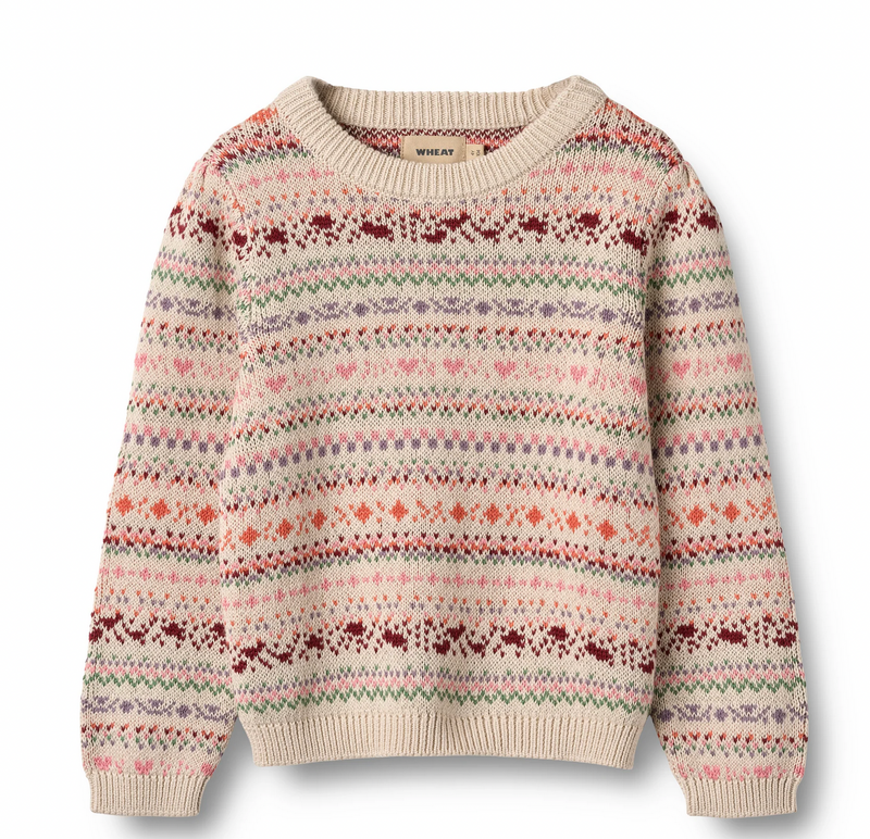 Jacquard Pullover | Olga | Wheat Kids