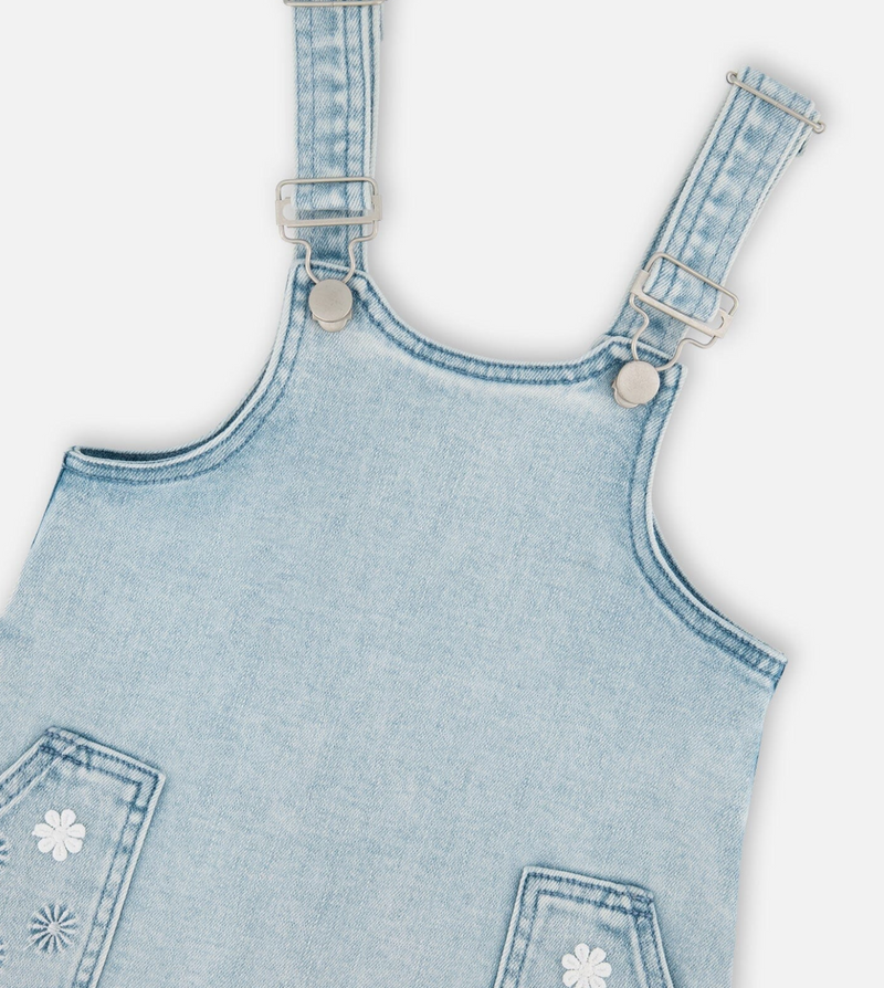 Denim Overall Dress | Light Blue Denim | Duex par Deux