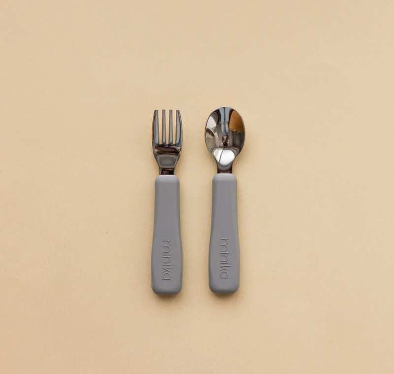 Metal Fork and Spoon Set