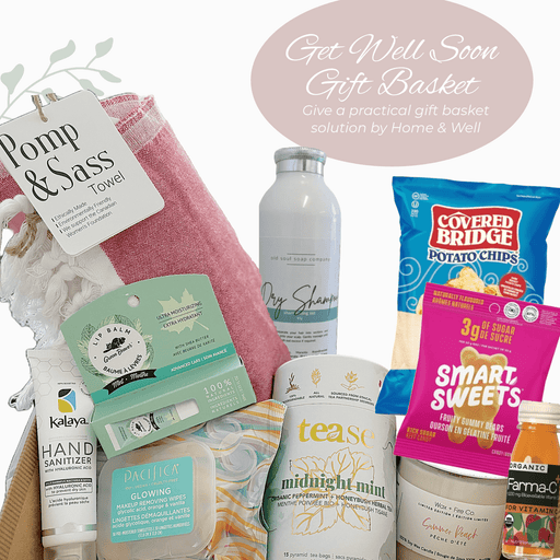 Gift Basket with Candle - Home & Well