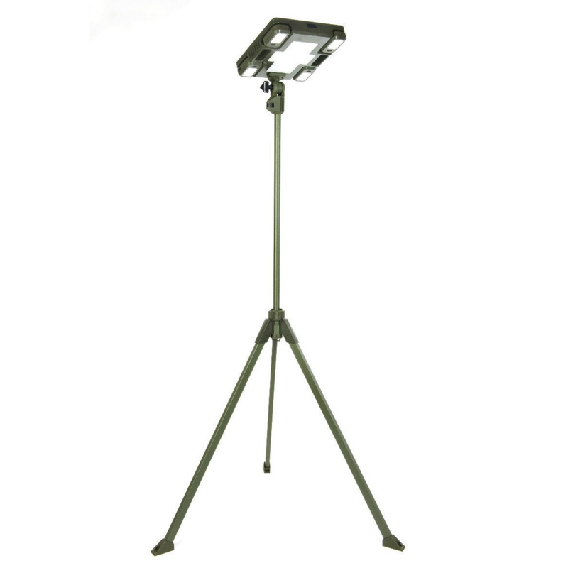 TRU De-LIGHT WHITENIGHT Multipurpose LED Solar / AC / DC - Garden, Camping Main Light + 4 Independent Detachable Multi Mode Side Lights / Tripod + Carrying Bag