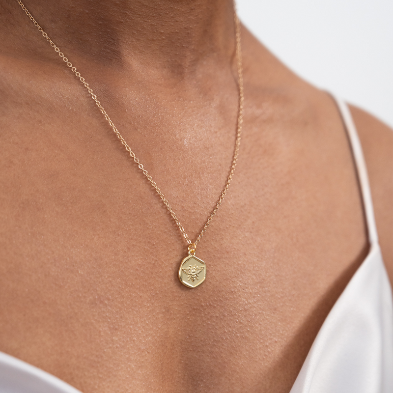 Bee Medallion Necklace