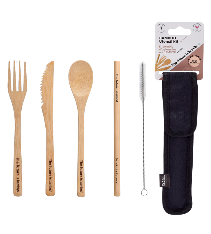 Bamboo Utensil Kit BLACK/NOIR - INNER 12