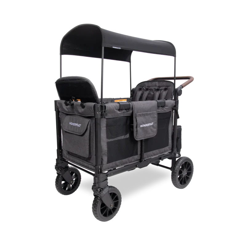 Wonderfold W4 Luxe Pro Quad Stroller Wagon