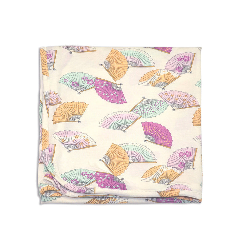 Bamboo Swaddle Blanket (Fancy Fan Print)