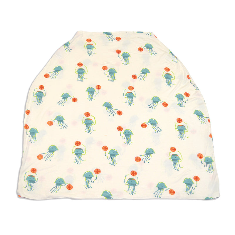 Bamboo Baby Cover & Nursing Poncho (Pixel Jelly Print)