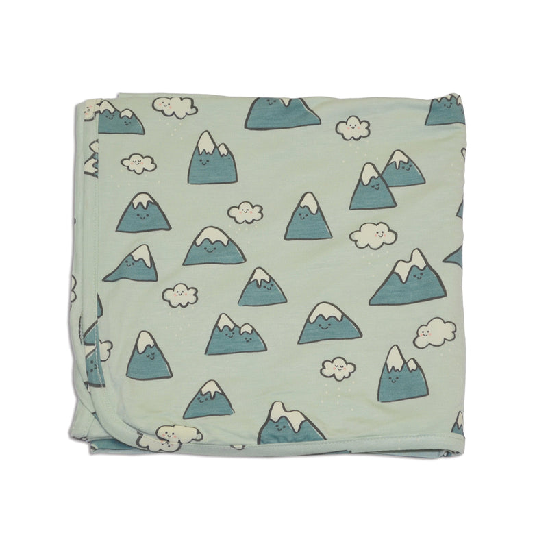 Bamboo Swaddle Blanket (Snowy Rockies Print)