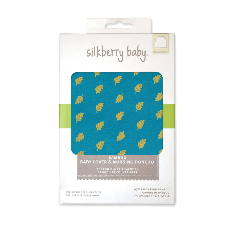 Bamboo Baby Cover & Nursing Poncho (Dotty Leaf Print)