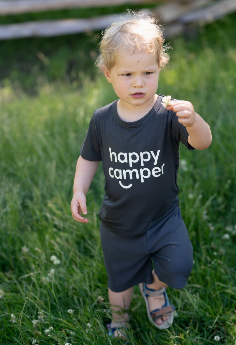 Bamboo Terry Athletic Shorts (Pirate Ship)