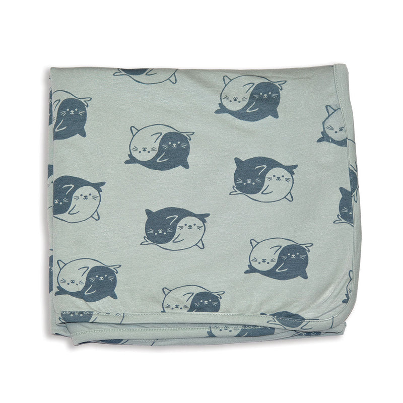 Bamboo Swaddle Blanket (Yin Yang Seals Print)