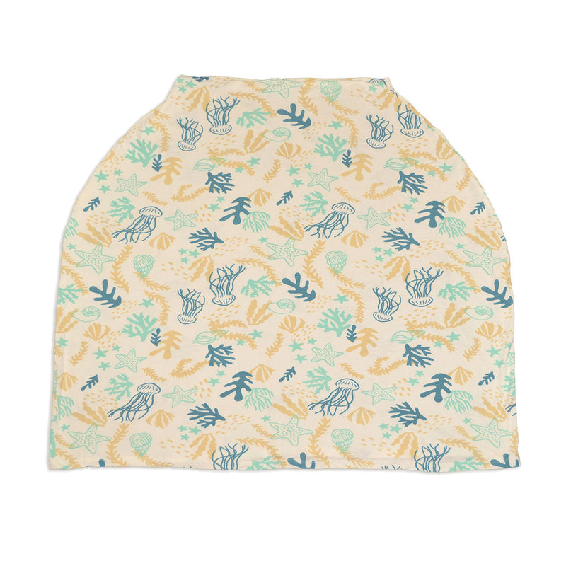 Bamboo Baby Cover & Nursing Poncho (Reef Print)