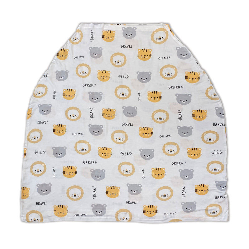 Bamboo Baby Cover & Nursing Poncho (Lion Tiger & Bears Print)