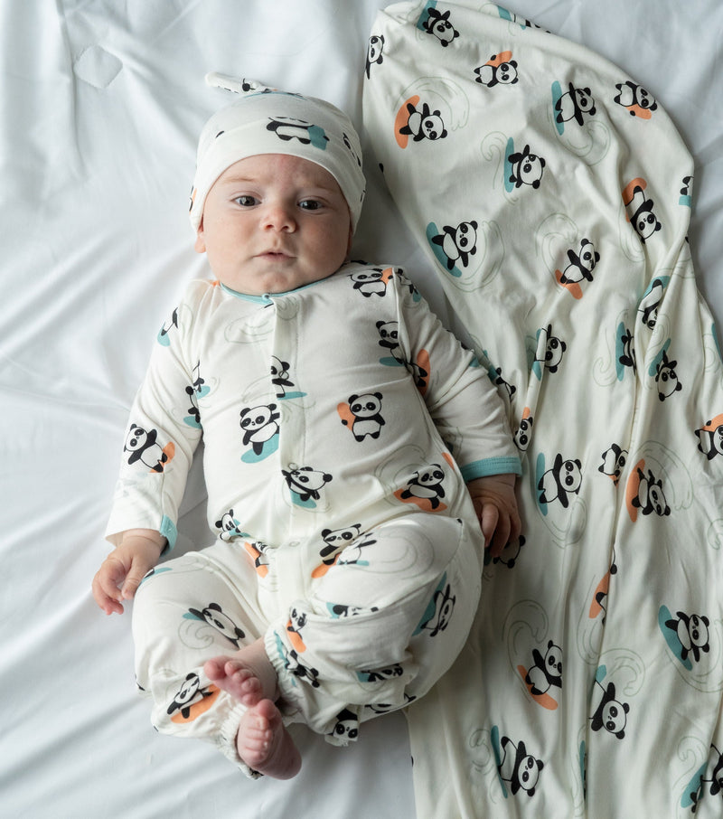 Bamboo Converter Gown (Surfs Up Panda Print)