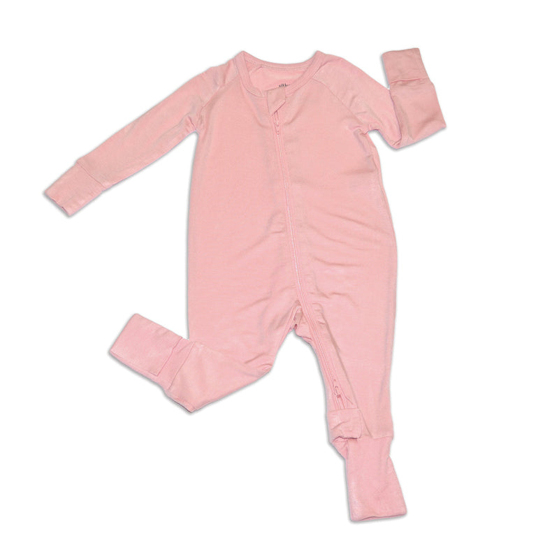 Bamboo 2-way Zipper Romper (Coral Blush)