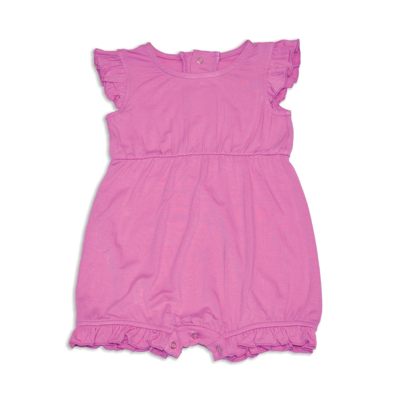 Bamboo Ruffle Romper (Crocus)