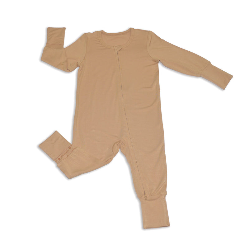 Bamboo 2-way Zipper Romper (Cookie)