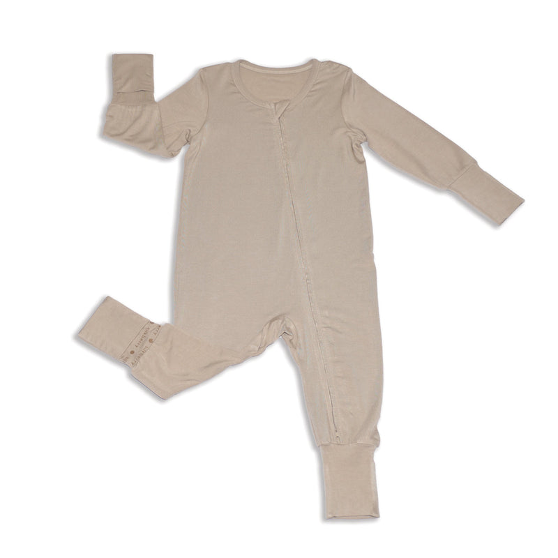 Bamboo 2-way Zipper Romper (Owl Feather)