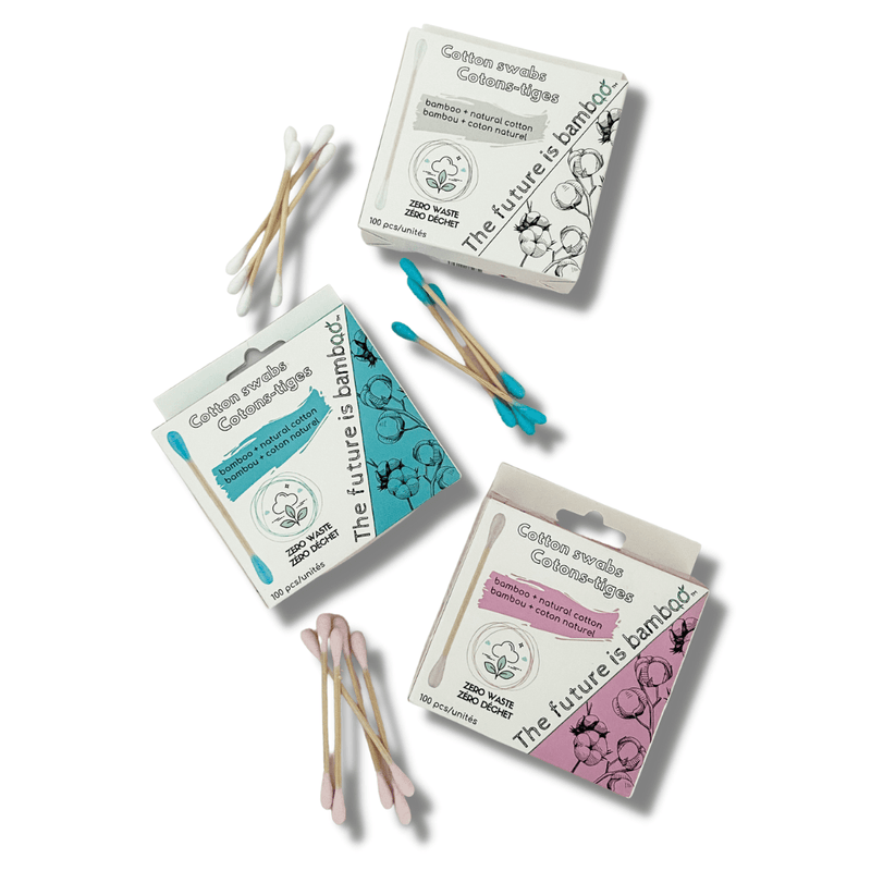 The future is bamboo - Bamboo Cotton Swabs - 100x - Home & Well
