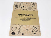 PlanetWrapIt - Spring Garden Recycled Eco Kraft Wrapping Paper - Home & Well 