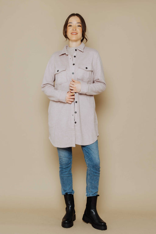 ORB - Lottie - Solid Fleecey Shacket - Home & Well