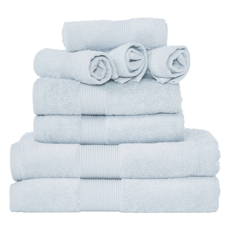 8 Piece 600 GSM Zero Twist Cotton Towel Set - Home & Well 