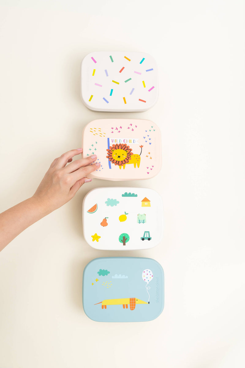 the cotton cloud - STAINLESS STEEL LUNCHBOX with compartments for KIDS