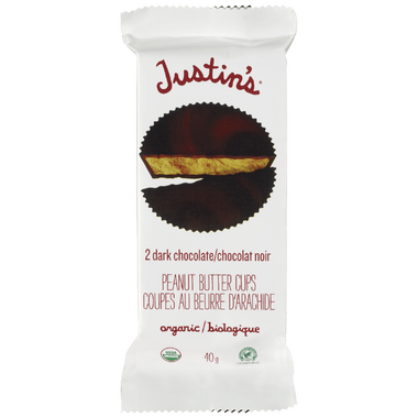 Justin's Dark Chocolate Peanut Butter Cups - Home & Well