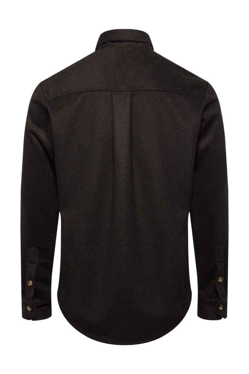Wolfe Co. Apparel and Goods® - Carob Wool Button Down - Home & Well 